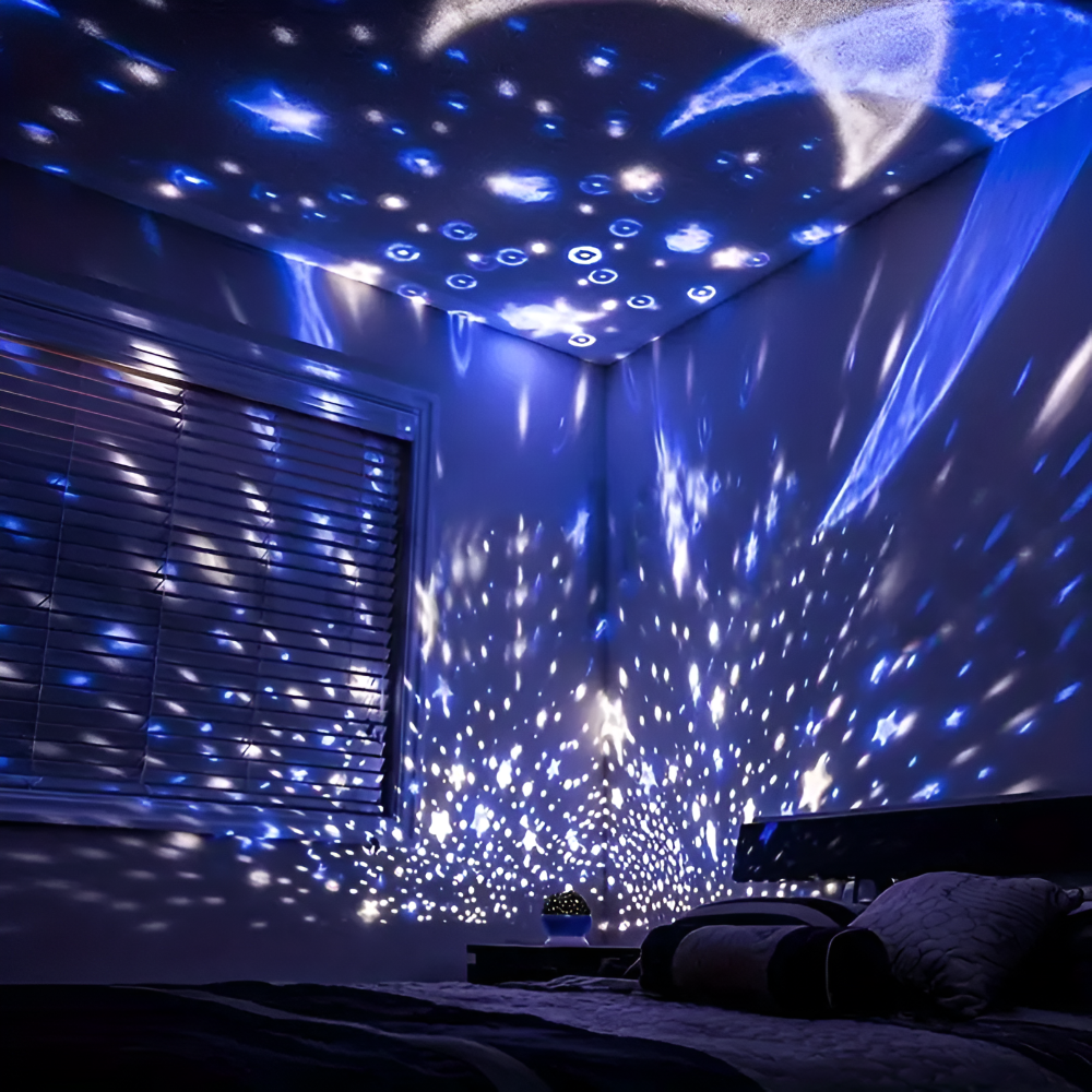 Vitala - Lampada Notturna Proiettore di Stelle con Design Rotante del Cielo