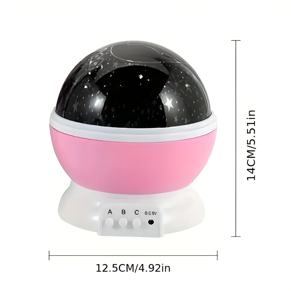 Vitala - Lampada Notturna Proiettore di Stelle con Design Rotante del Cielo