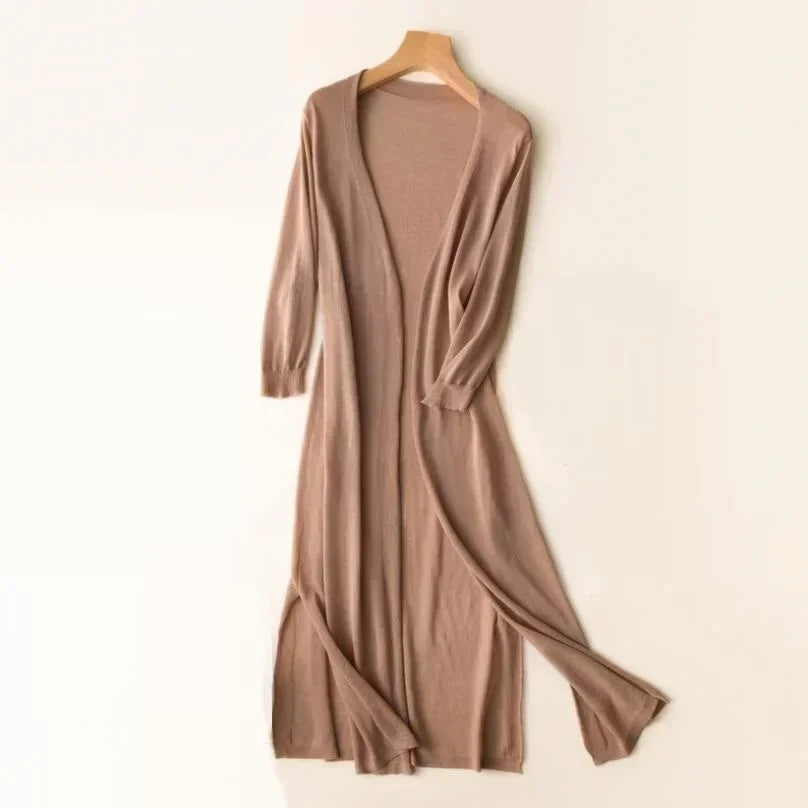 Women's Long Sleeve Open Front Cardigan