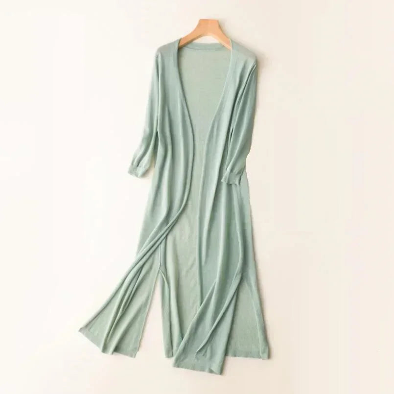 Women's Long Sleeve Open Front Cardigan
