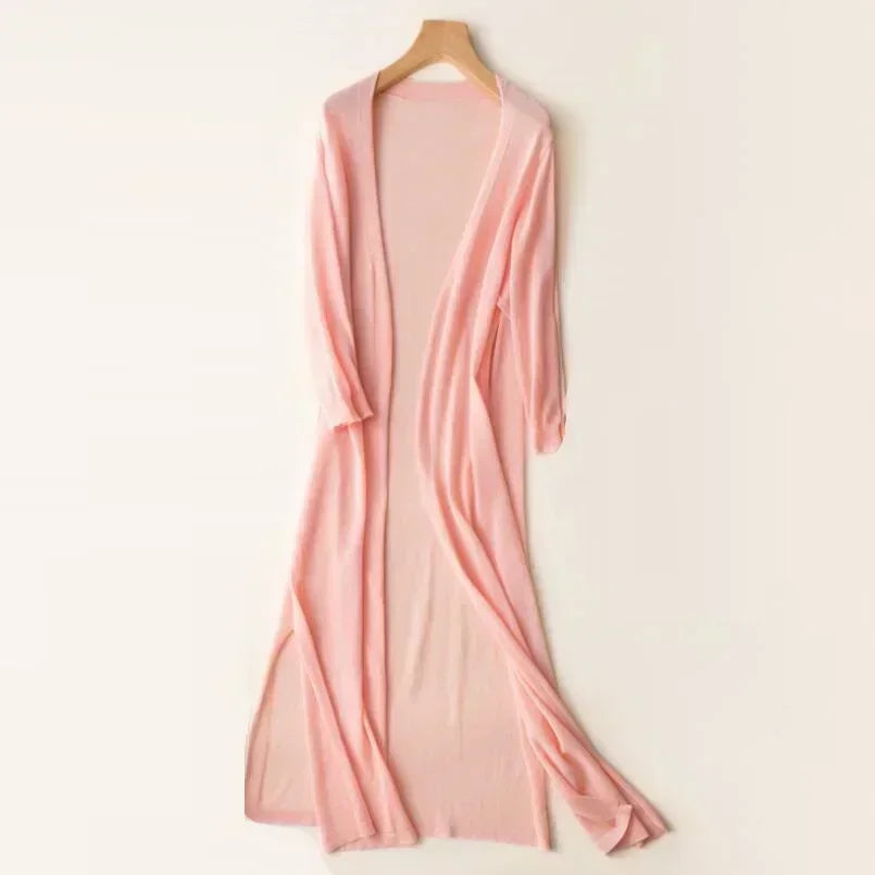 Women's Long Sleeve Open Front Cardigan
