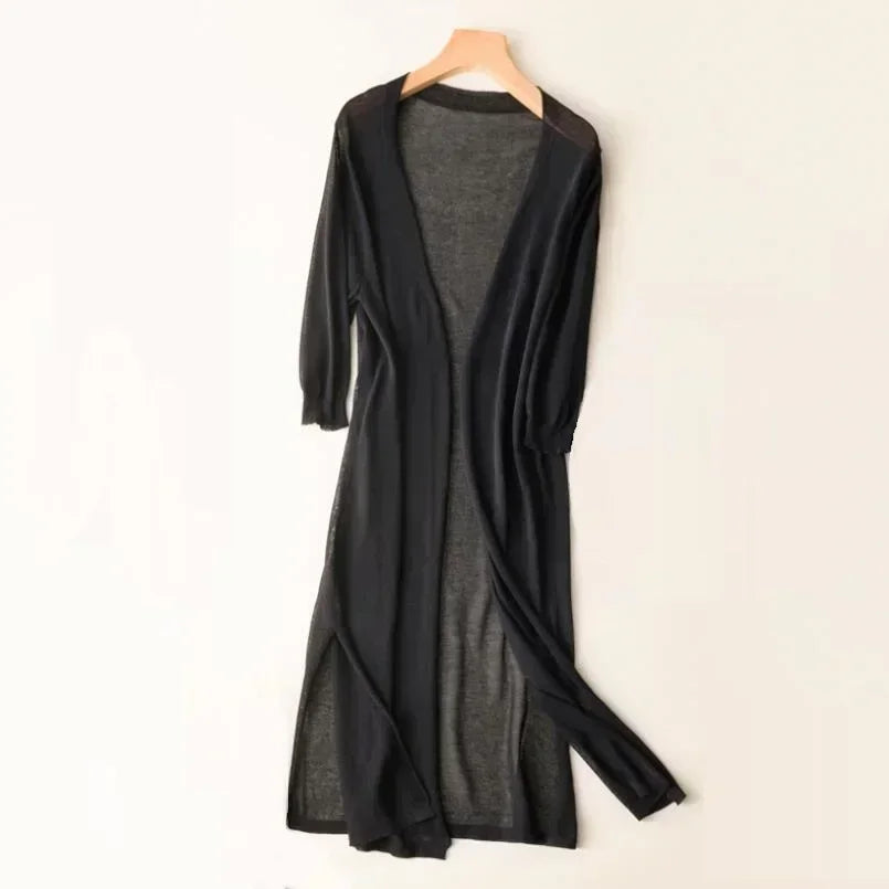 Women's Long Sleeve Open Front Cardigan