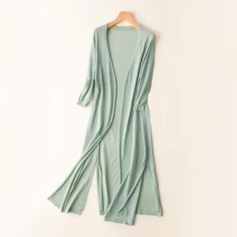 Women's Long Sleeve Open Front Cardigan