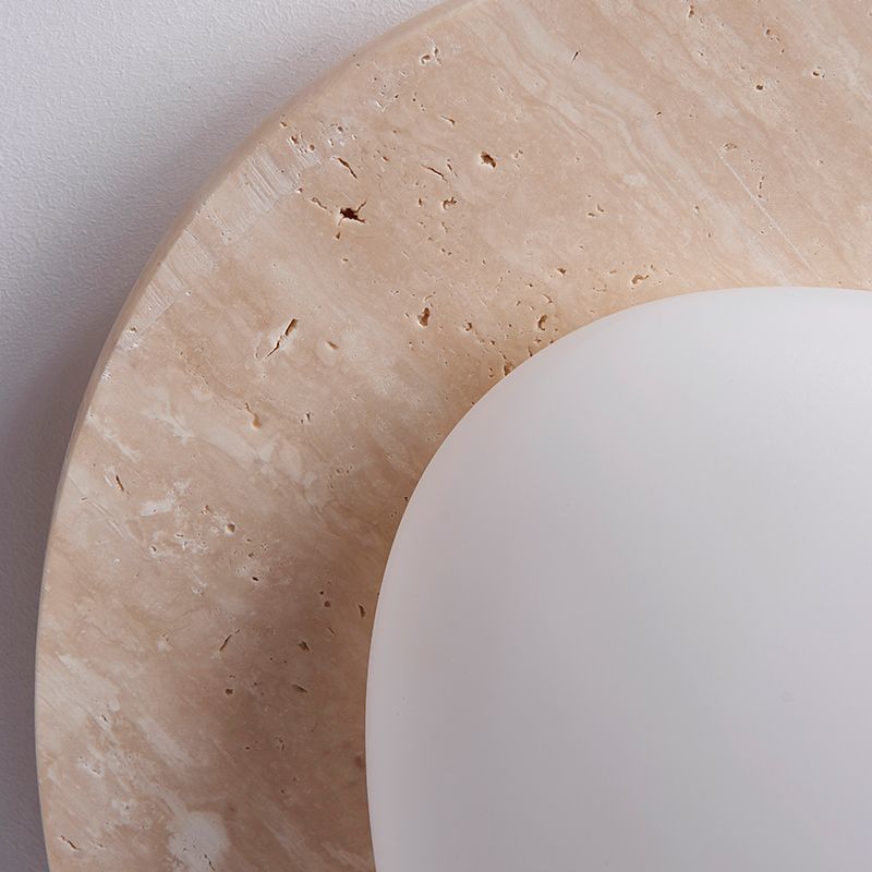 Calla - LED Soffitto Lamp in Cream Travertine