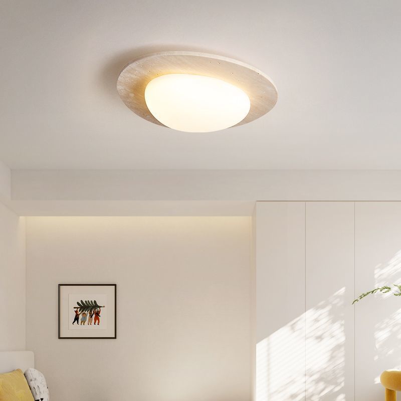 Calla - LED Soffitto Lamp in Cream Travertine