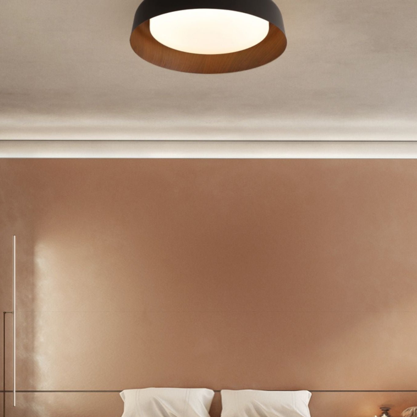 Virelia - Lampada a Soffitto LED in Stile Houtlook Wabi Sabi