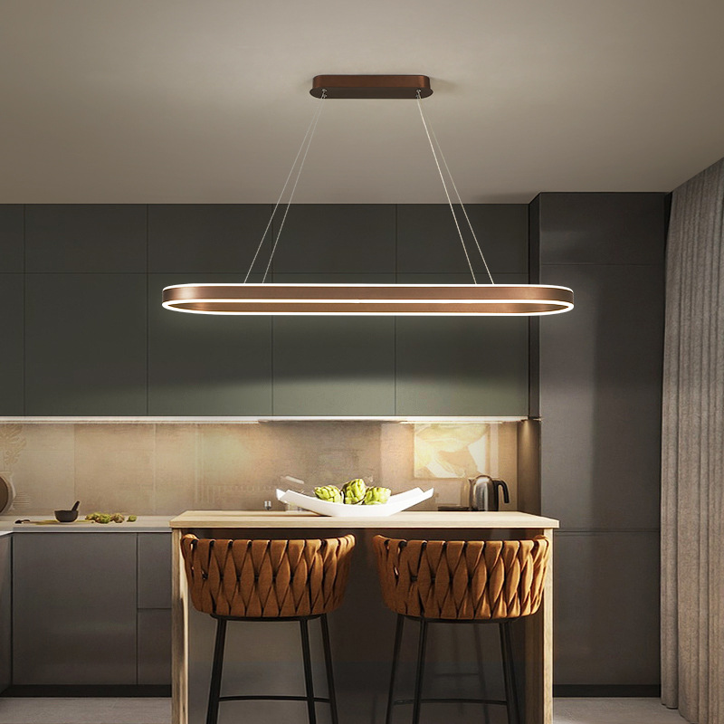 Tressa - Lampada a Sospensione per Cucina in Oro Rosa