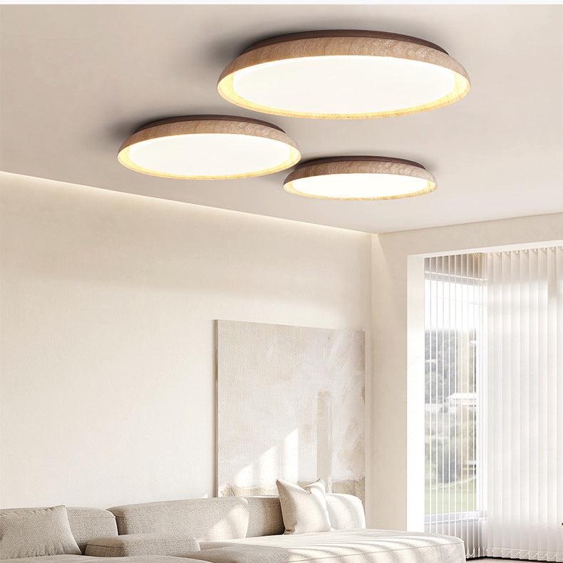 Palora - LED Ceiling Lamp in Wabi Sabi Travertine