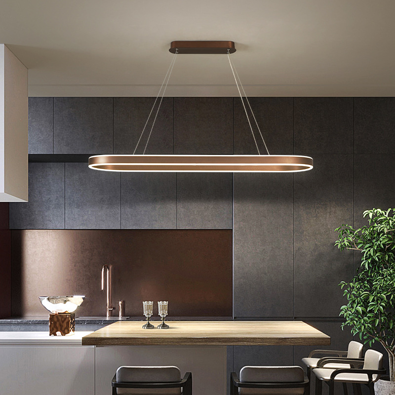 Tressa - Lampada a Sospensione per Cucina in Oro Rosa