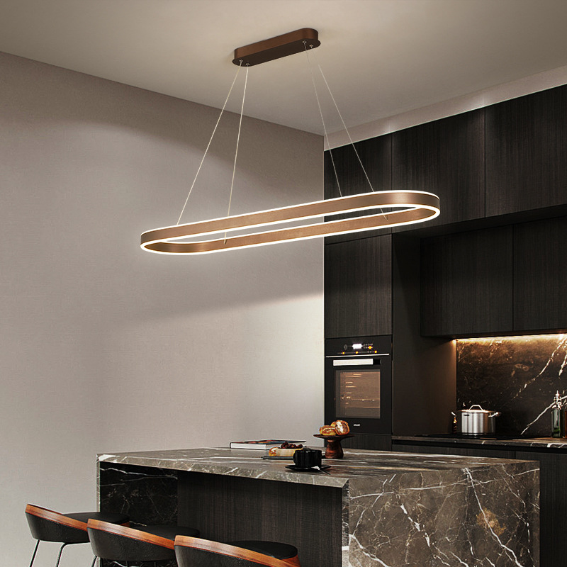 Tressa - Lampada a Sospensione per Cucina in Oro Rosa