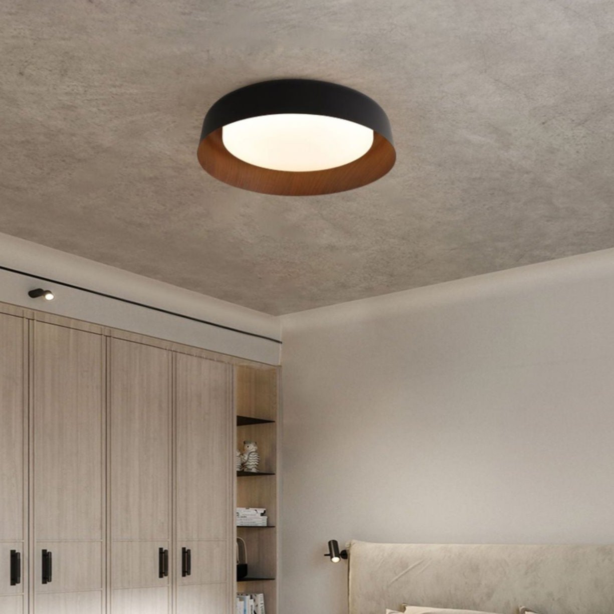 Virelia - Lampada a Soffitto LED in Stile Houtlook Wabi Sabi
