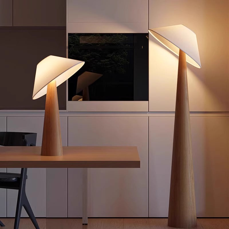 Caelistra - Lampada da Terra e da Tavolo in Stile Giapponese Wabi Sabi