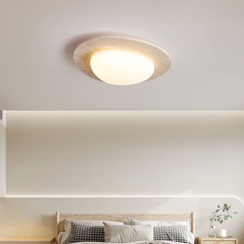 Calla - LED Soffitto Lamp in Cream Travertine