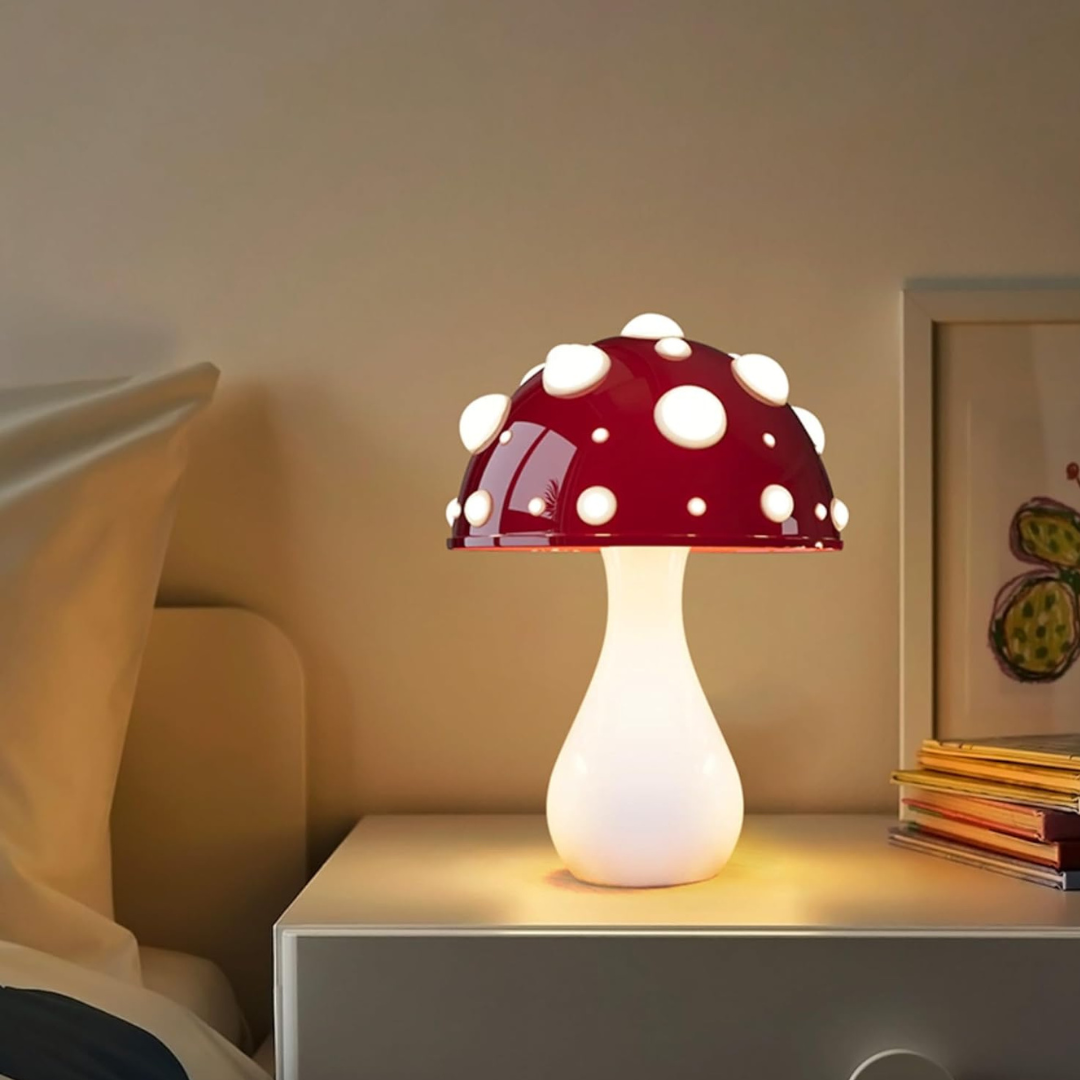 Olia - Lampada da Tavolo LED a Forma di Fungo