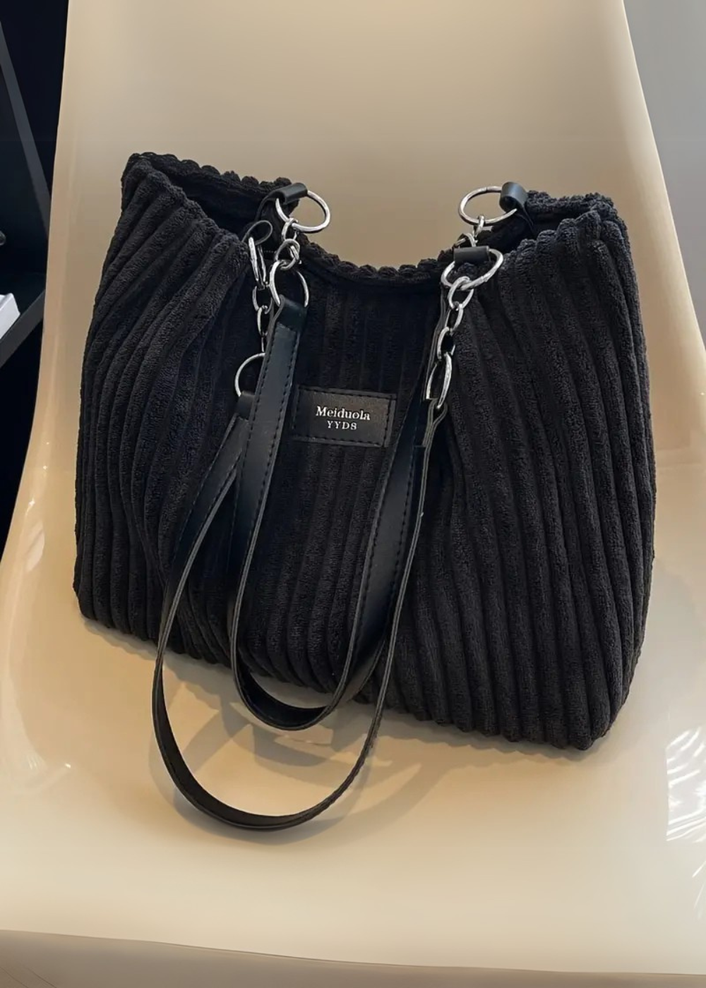 Women's Quilted Shoulder Hand Bag with Dual Strap Design