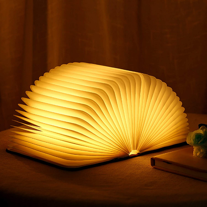 Xandis - Lampada LED da Tavolo a Forma di Libro