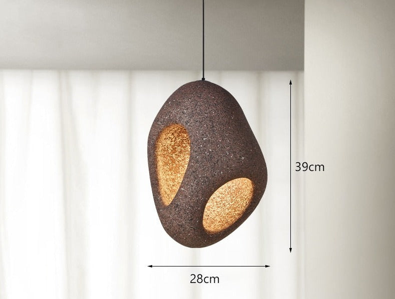 Thalira - Lampada a Sospensione LED Moderna in Stile Wabi Sabi