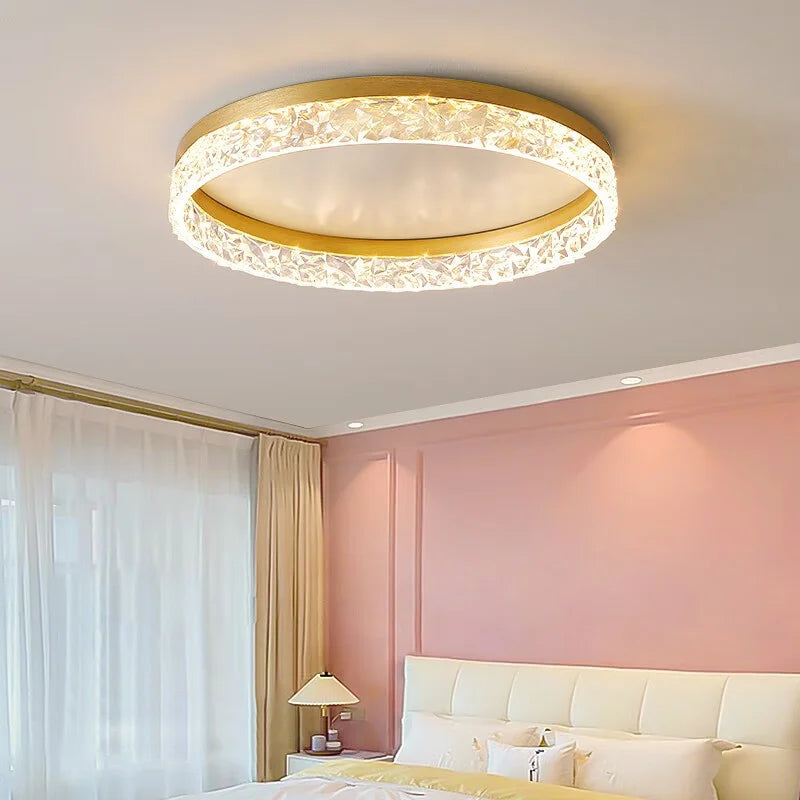 Evara - Lampada a Soffitto LED in Cristallo Stile Nordic