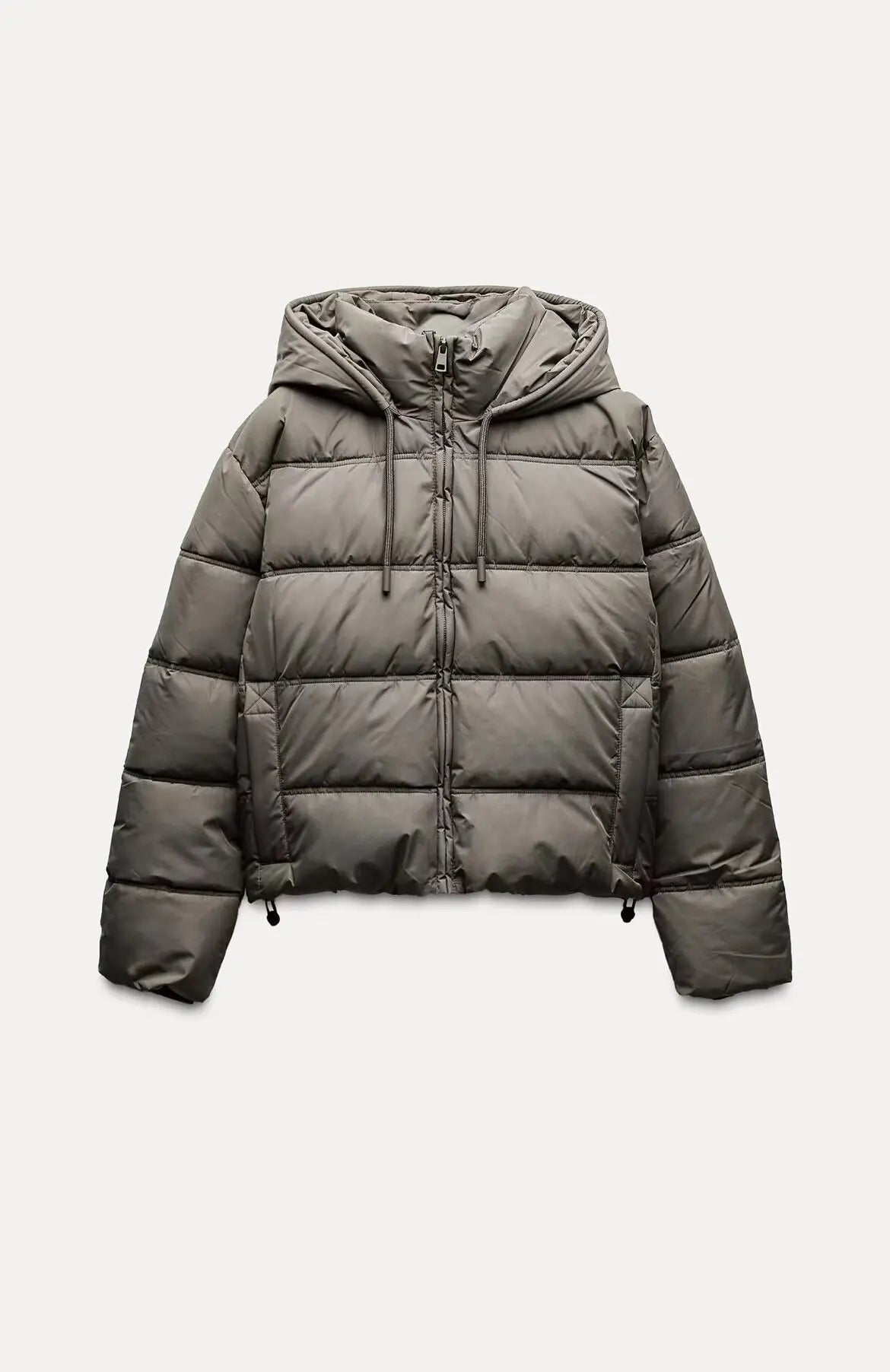 Quilted Insulated Hooded Puffer Jacket for Women