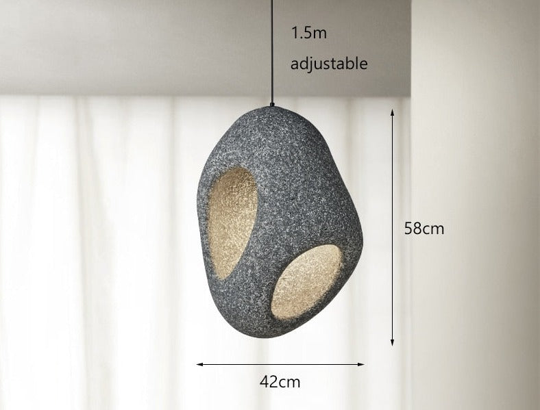 Thalira - Lampada a Sospensione LED Moderna in Stile Wabi Sabi