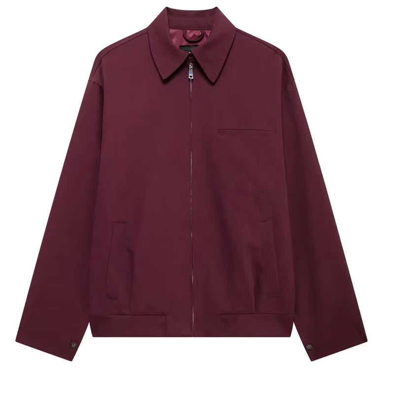 Contemporary Tailored Long Sleeve Cropped Bomber Jacket for Women