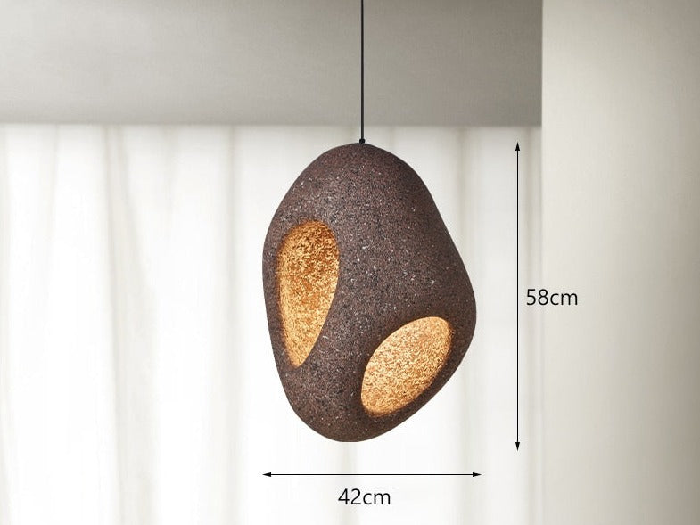 Thalira - Lampada a Sospensione LED Moderna in Stile Wabi Sabi