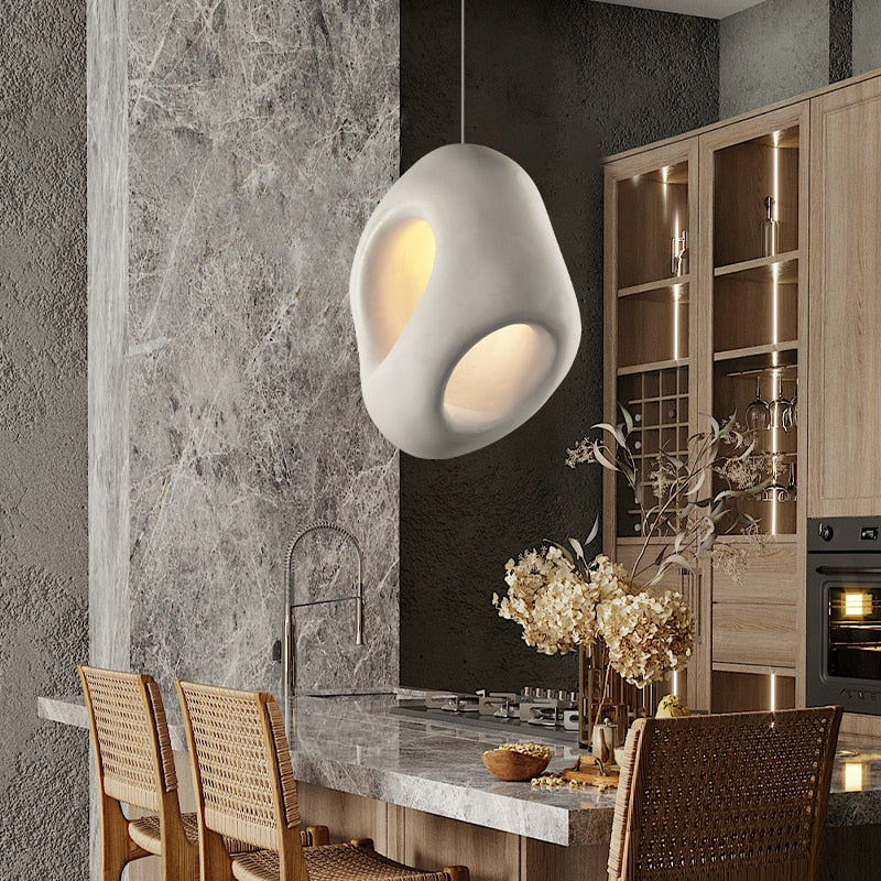 Thalira - Lampada a Sospensione LED Moderna in Stile Wabi Sabi