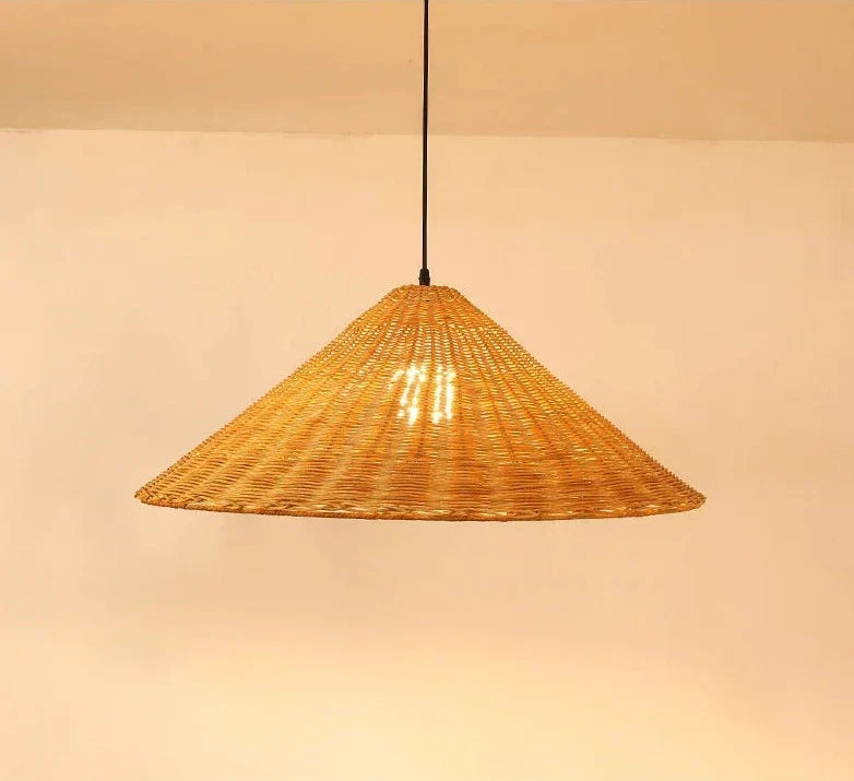 Aurethia - Lampada a sospensione LED in bambù dallo stile scandinavo