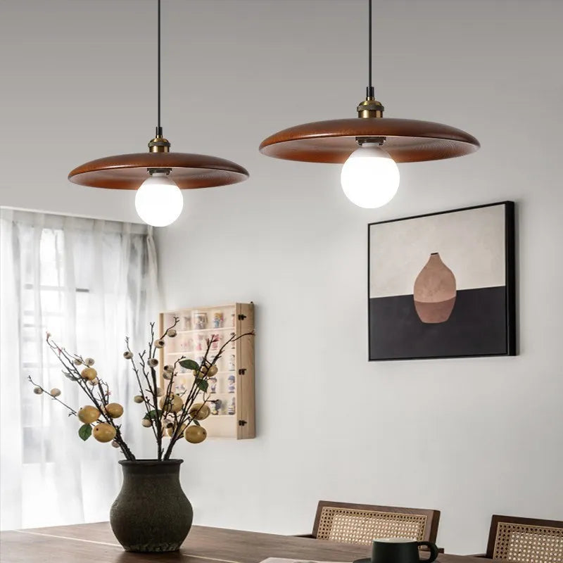 Virena - Lampada a sospensione LED in legno dallo stile minimalista nordico