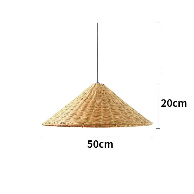 Aurethia - Lampada a sospensione LED in bambù dallo stile scandinavo