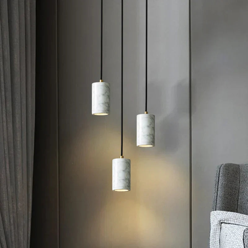 Velena - Lampada a sospensione LED in marmo dal design minimalista