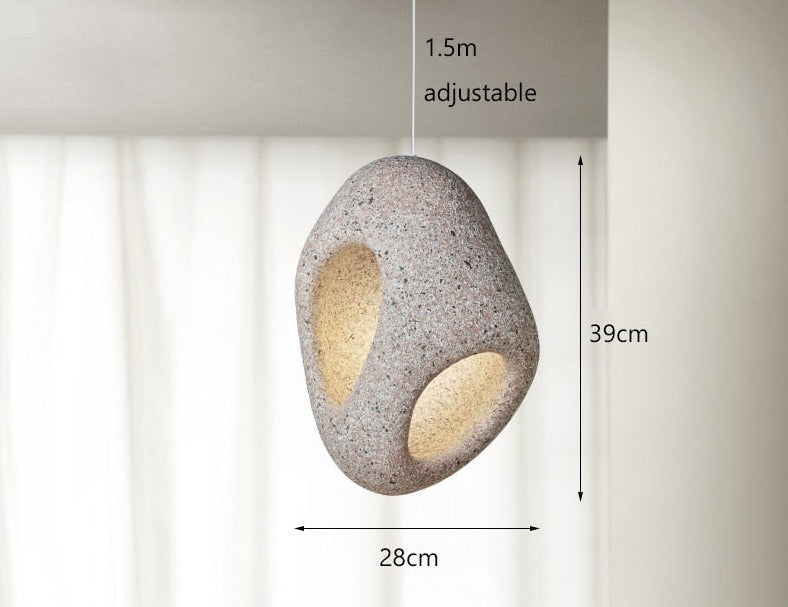 Thalira - Lampada a Sospensione LED Moderna in Stile Wabi Sabi