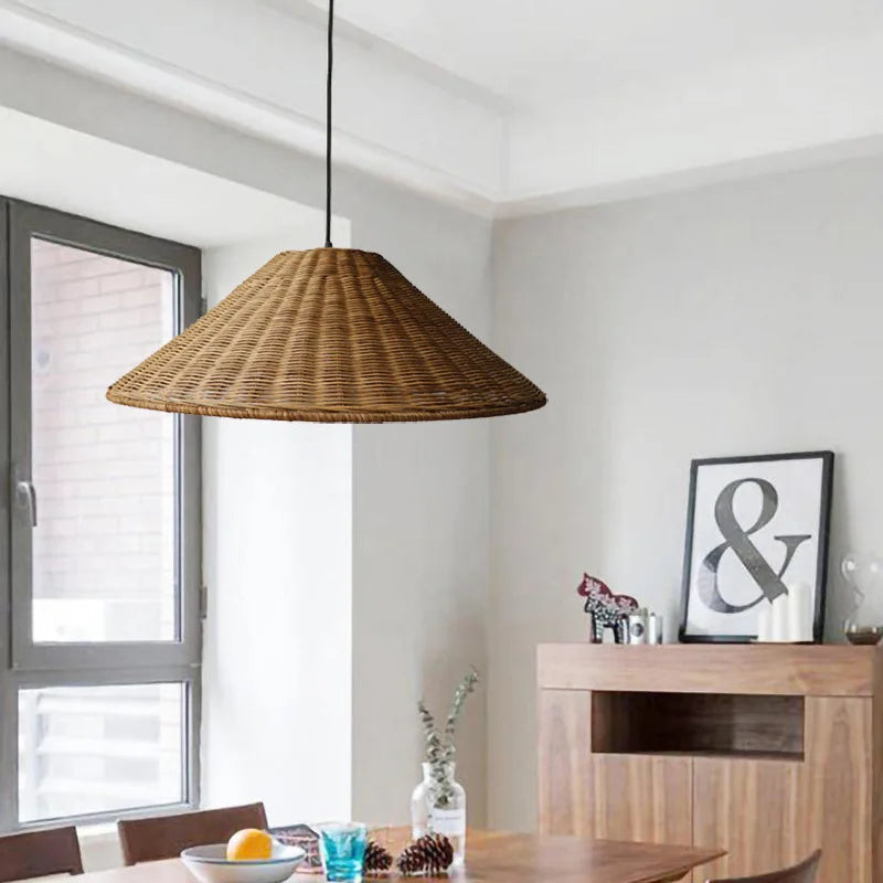 Aurethia - Lampada a sospensione LED in bambù dallo stile scandinavo