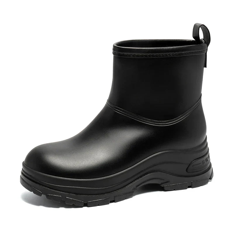 Waterproof Mid-Calf Boots for Women with Slip-Resistant Thick Sole