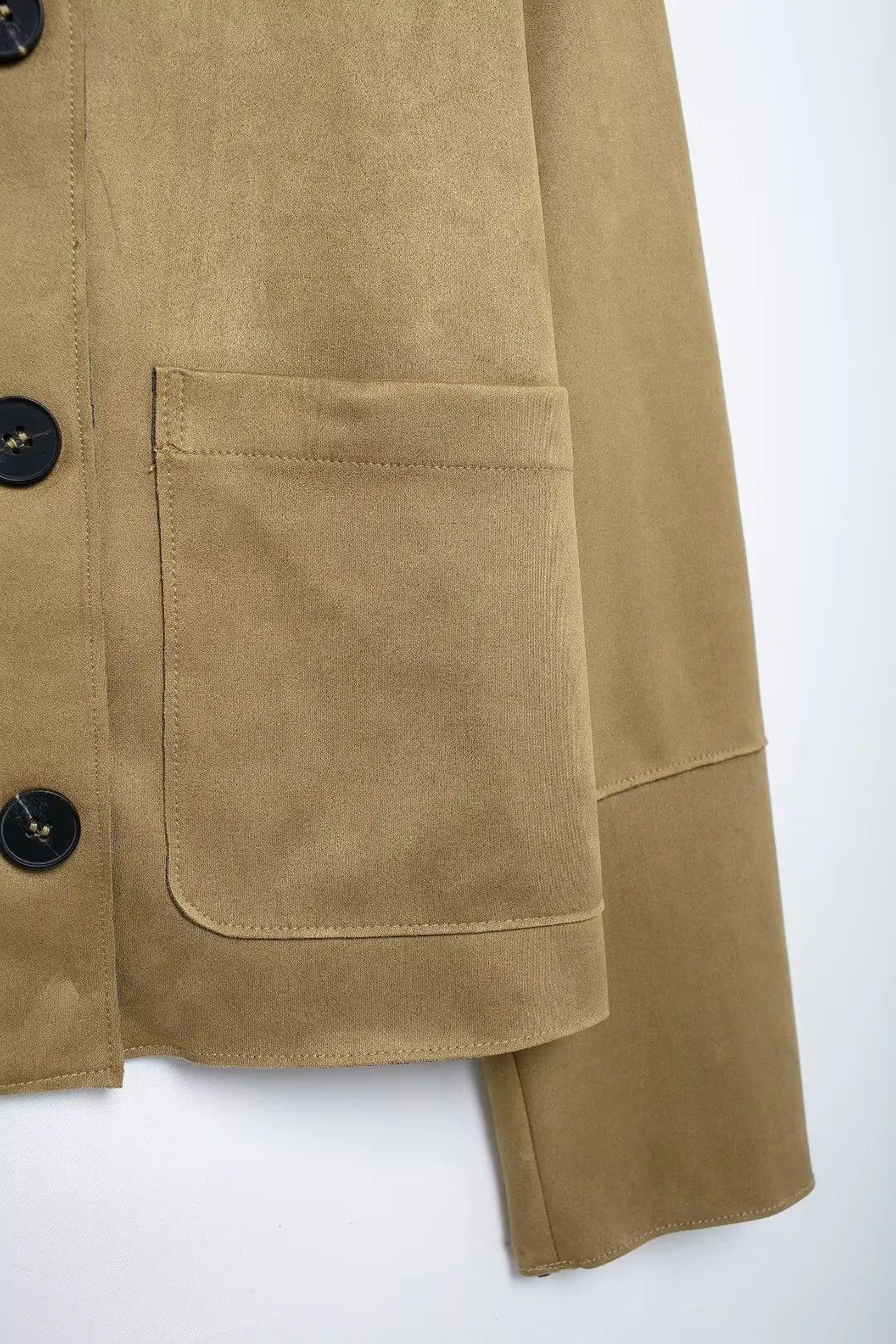 Simple Women's Varsity Bomber Jacket with Button-Up Design
