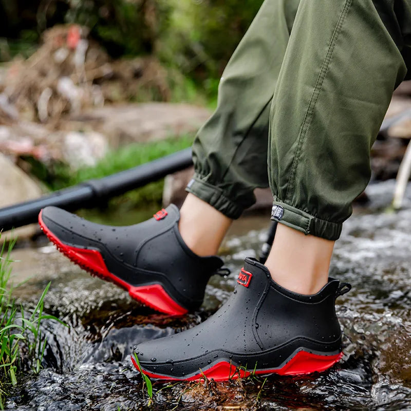 Women's Waterproof Ankle Boots with Slip-Resistant Sole and Easy Pull Tab
