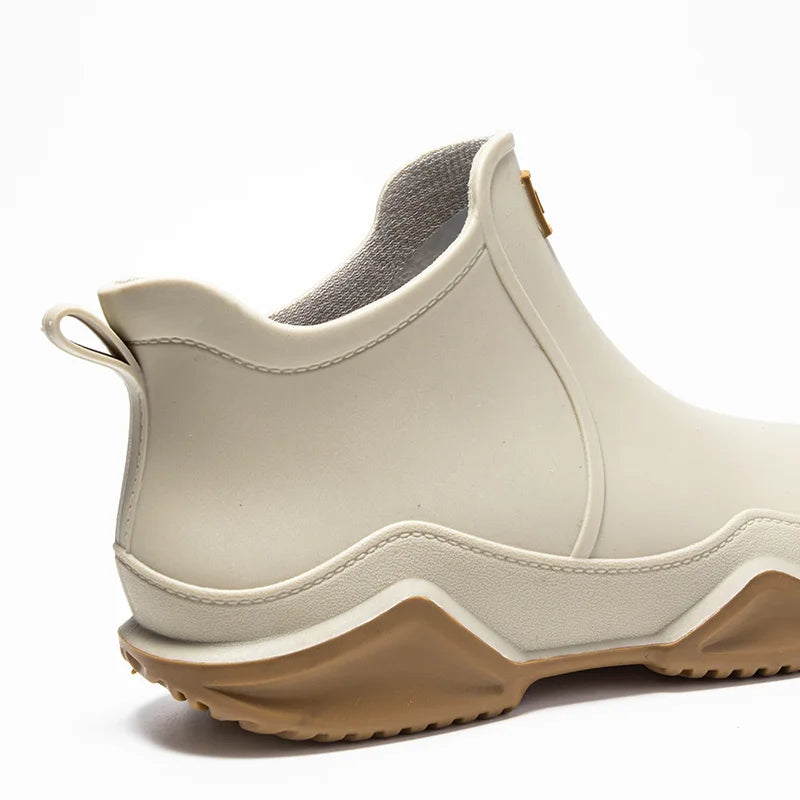 Women's Waterproof Ankle Boots with Slip-Resistant Sole and Easy Pull Tab