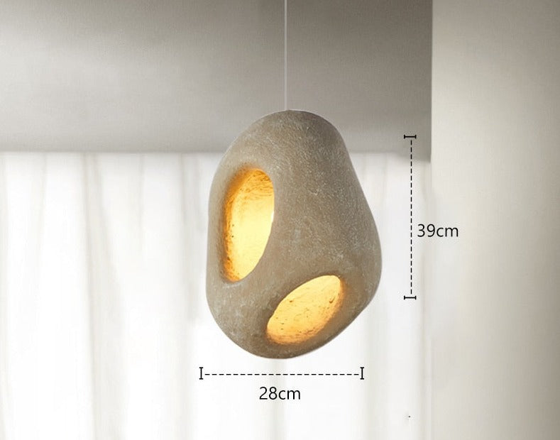 Thalira - Lampada a Sospensione LED Moderna in Stile Wabi Sabi