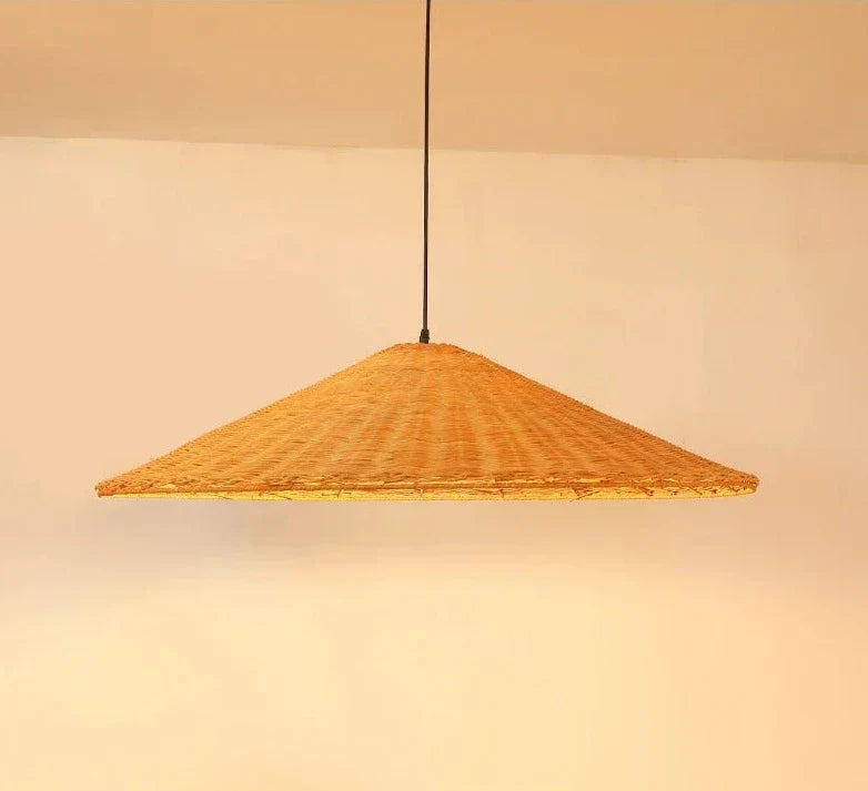 Aurethia - Lampada a sospensione LED in bambù dallo stile scandinavo