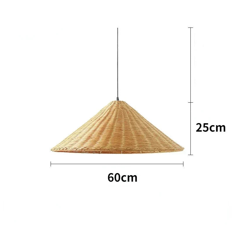 Aurethia - Lampada a sospensione LED in bambù dallo stile scandinavo