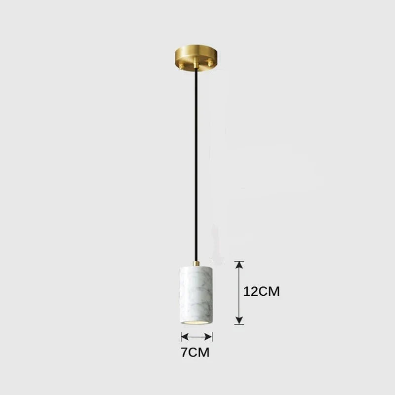 Velena - Lampada a sospensione LED in marmo dal design minimalista