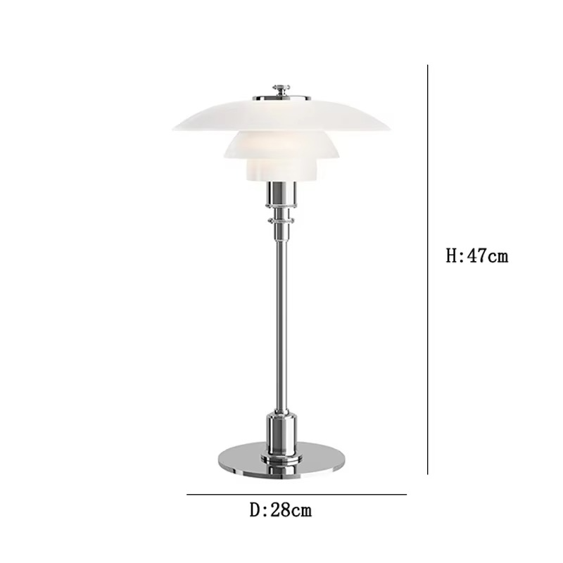 Aleria - Retro Design Glass Table Lamp