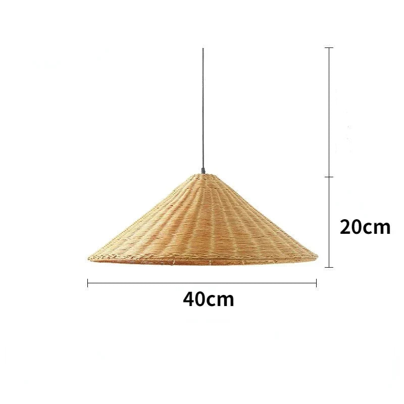 Aurethia - Lampada a sospensione LED in bambù dallo stile scandinavo