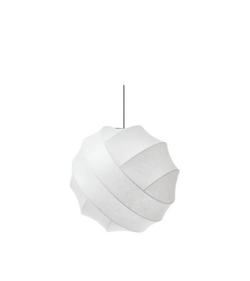 Calythea - LED Silk Pendant Lamp in Wabi Sabi Style