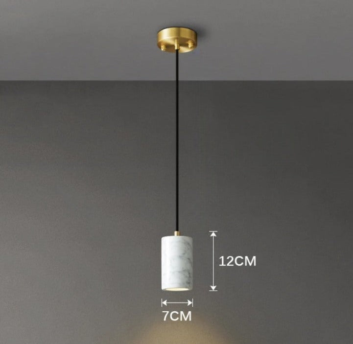 Velena - Lampada a sospensione LED in marmo dal design minimalista