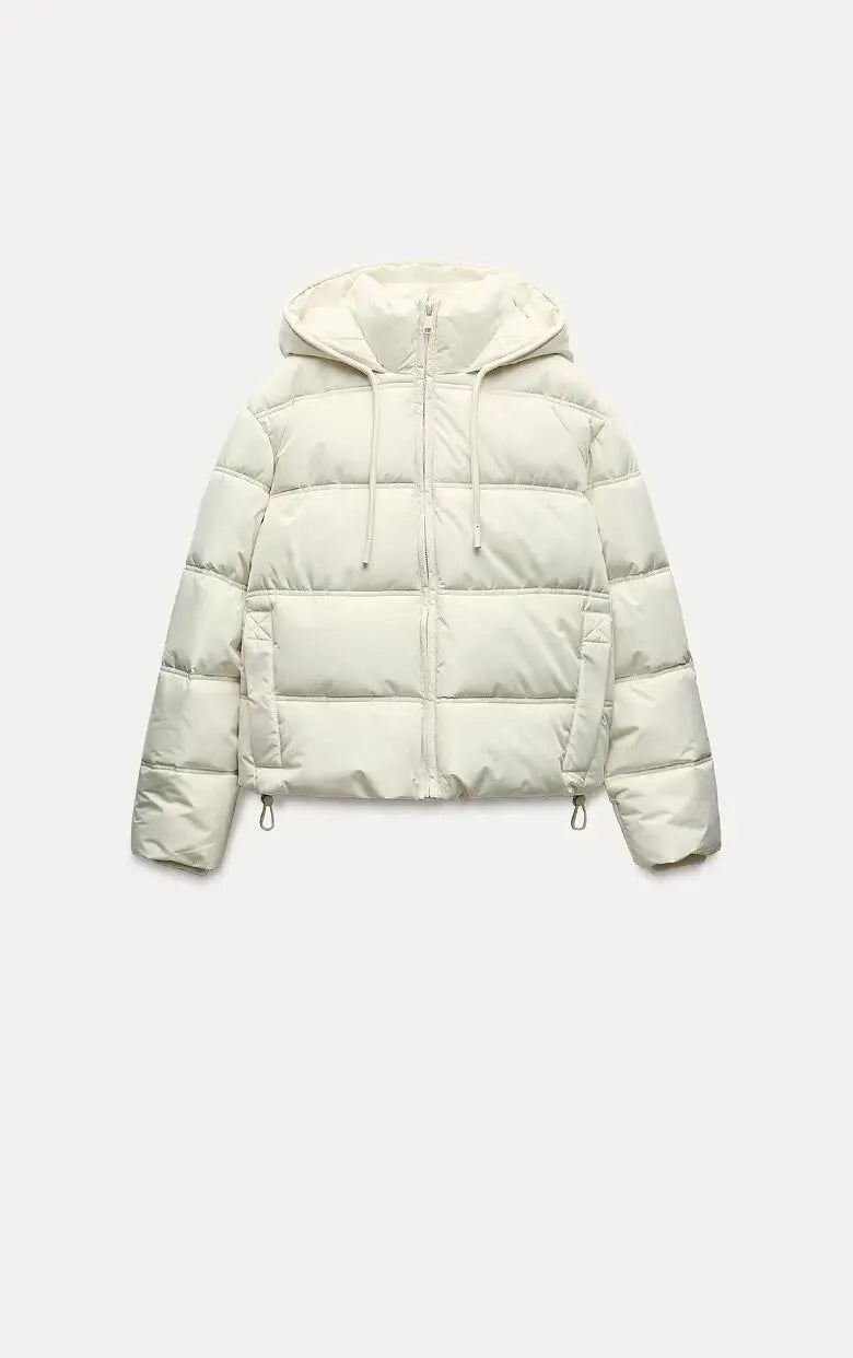 Quilted Insulated Hooded Puffer Jacket for Women