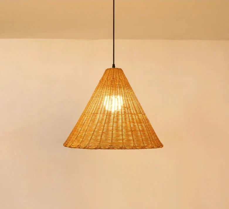 Aurethia - Lampada a sospensione LED in bambù dallo stile scandinavo