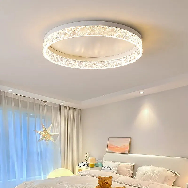 Evara - Lampada a Soffitto LED in Cristallo Stile Nordic