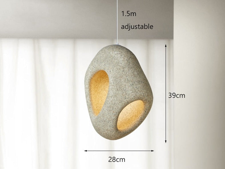 Thalira - Lampada a Sospensione LED Moderna in Stile Wabi Sabi