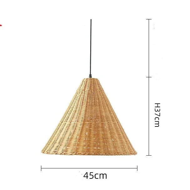 Aurethia - Lampada a sospensione LED in bambù dallo stile scandinavo